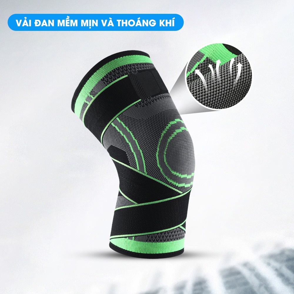 Ảnh Băng Quấn Bảo Vệ Đầu Gối MixSport Co Giãn 4 Chiều Thoáng Khí Ngăn Chặn Chấn Thương 2
