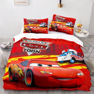 G13 Ô Tô Lightning McQueen Doc Hudson 3in1 Bộ Chăn Ga Gối Chăn Ga Gối Phòng Ngủ Có Thể Giặt Được Phù Hợp Với G13