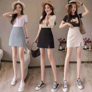 Chân váy chứ a sẻ đùi ngắn 42cm shopngoctrang19