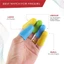 ESSENCEH 5 Chiếc Silicon Ngón Tay Bao Cao Su Cách Nhiệt Thimble Bảo Vệ Mũ