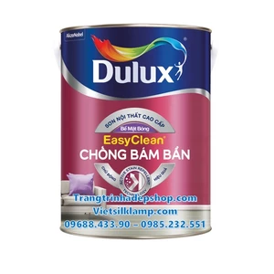 Sơn màu nội thất - Sơn nước cao cấp DULUX EASYCLEAN CHỐNG BÁM BẨN Bề mặt bóng - Z966B (15L)