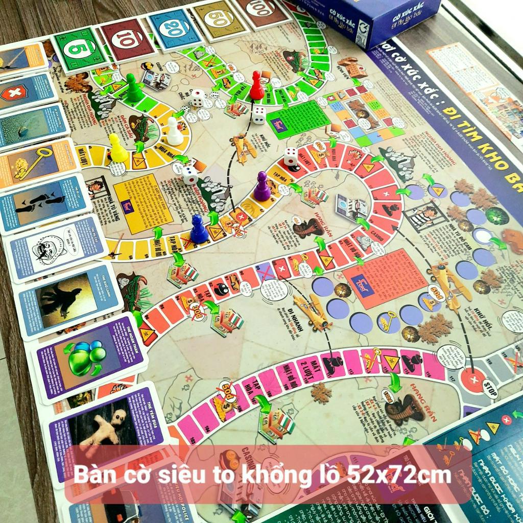 Đồ Chơi Board Game - Đi Tìm Kho Báu - Trò Chơi Gia Đình Tương Tác Phát Triển Tư Duy Và Vui Nhộn