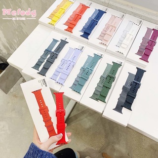 Dây đeo silicon bện thích hợp cho đồng hồ thông minh Apple Watch Series 7/ 6/ SE/ 5 iwatch 45/ 44/ 42/ 41/ 40/ 38mm