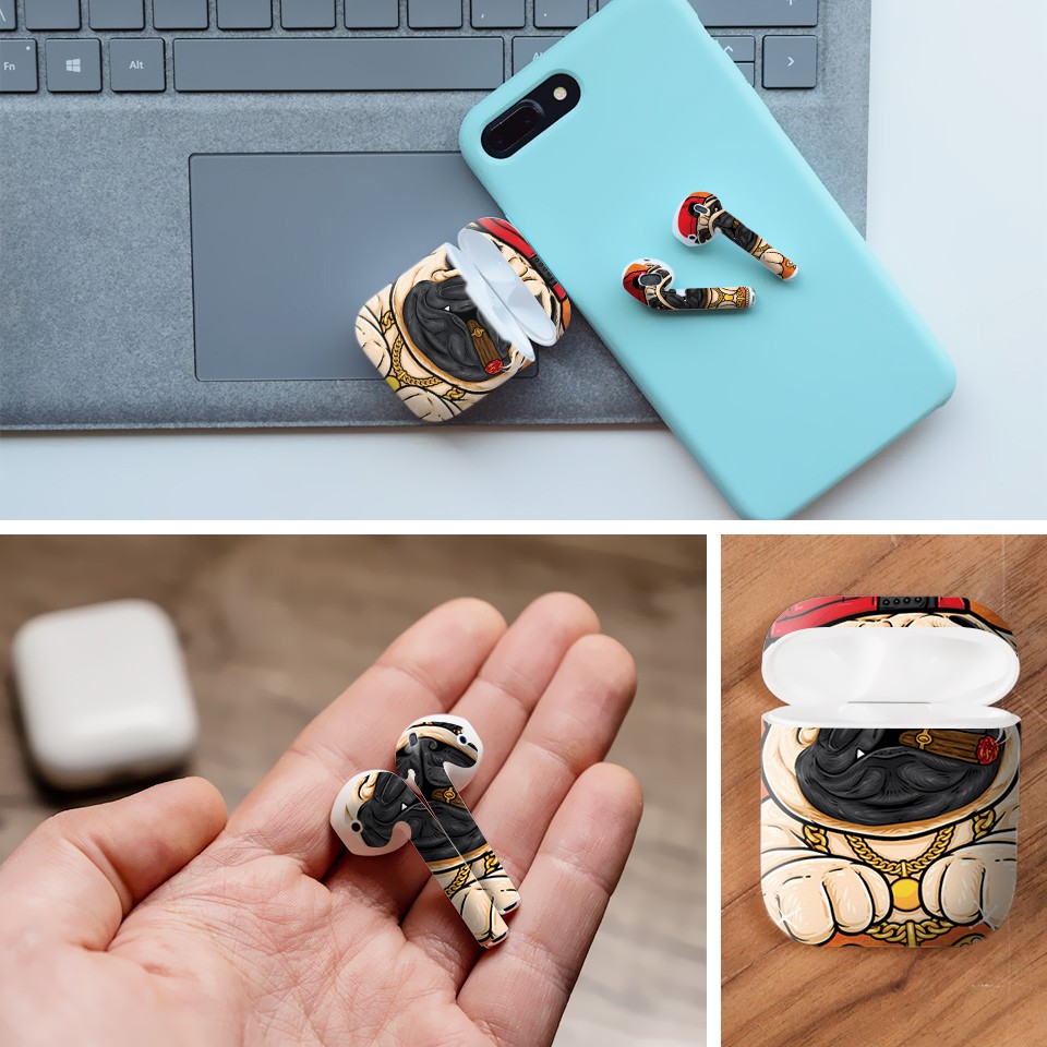Miếng dán skin cho AirPods in hình thiết kế - atk111 (AirPods 1, 2, 3, Pro, i12)