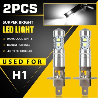 Set 2 đèn pha led H1 6000k 100w ánh sáng trắng siêu sáng dành cho ô tô