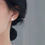 Bông tai ngọc trai WEETWWWW Hàng ngày Ngọt ngào Retro Đơn giản Cá tính Bông tai Hàn Quốc