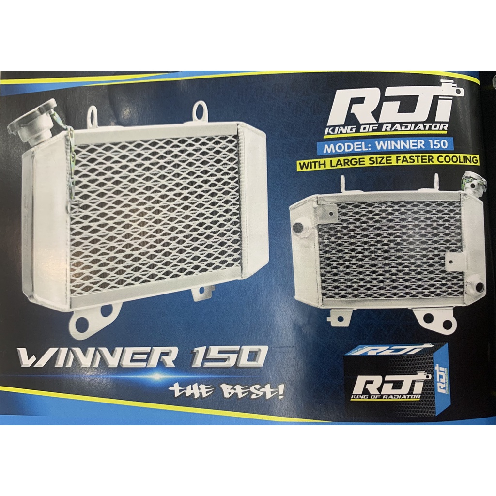 KÉT NƯỚC NHÔM LỚN RDT dành cho EX 135 / EX150 / Winner / Sonic / Raider ...