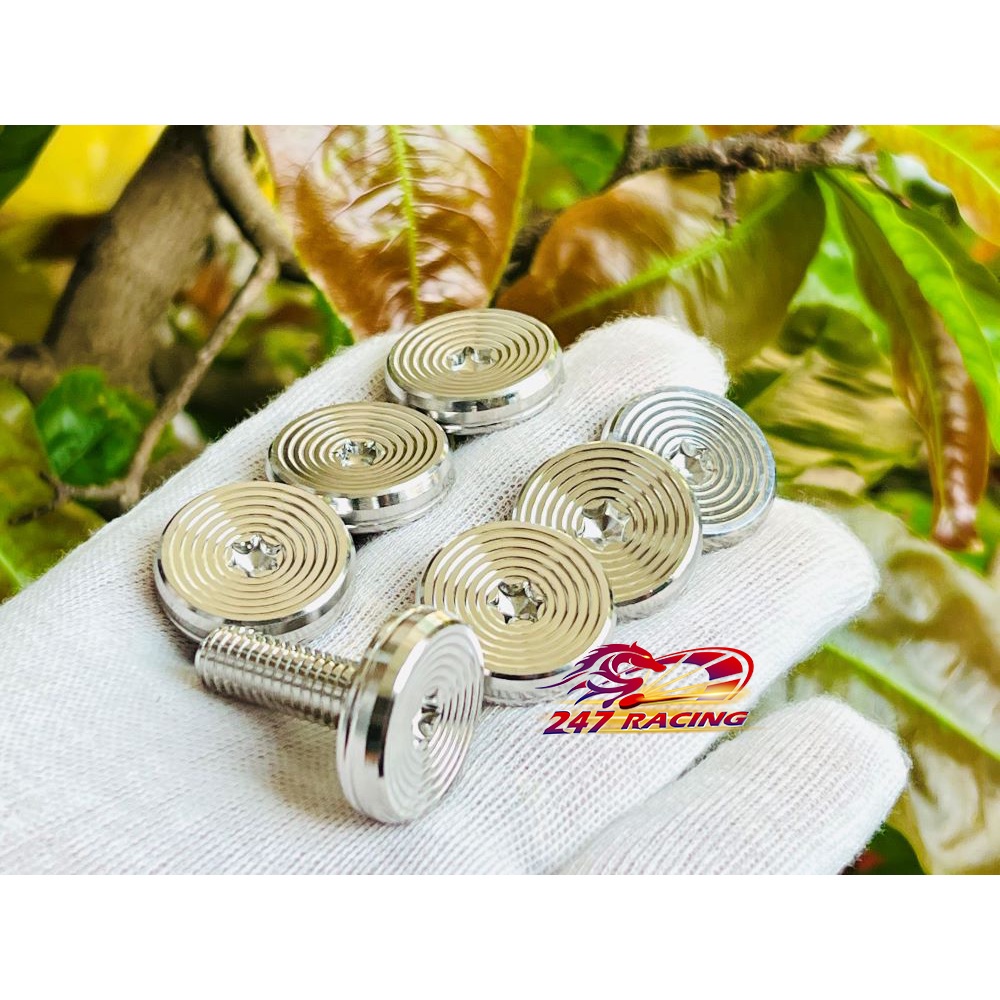 Ốc Salaya THÁI TH Inox 304 phi 24 6li15 Đầu Dù Lớn gắn dàn áo xe máy rất đẹp hàng mới 2022 CNC Nguyên Khối