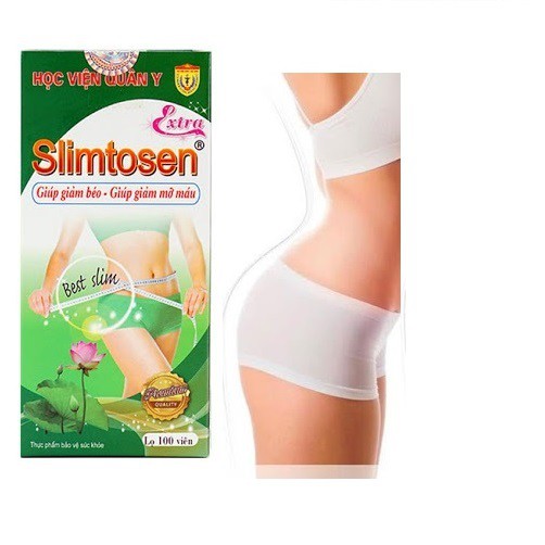 Ảnh Bộ 2 Hộp Giảm Cân An Toàn Từ Lá Sen Slimtosen Extra Học Viện Quân Y Việt Nam (100 Viên/ Hộp)- Hàng chính hãng 3