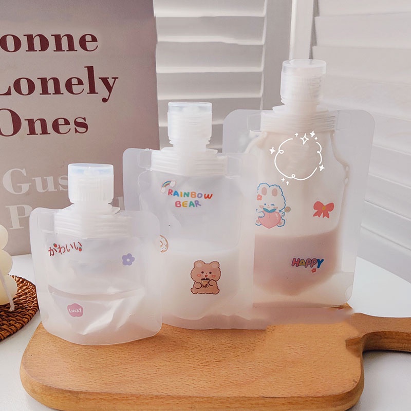 Túi chiết mỹ phẩm dung tích 30ml/ 50ml/ 100ml tiện dụng mang đi du lịch