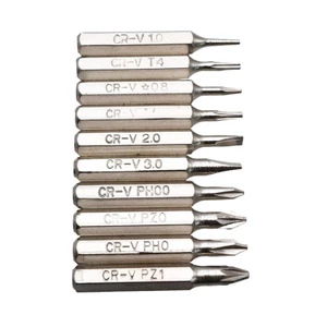 Bộ 10 đầu tua vít từ tính Cr-V Ph00 Ph0 Z1 Z0 3.0 2.0 1.0 T5 T4 0.8 đa năng và tiện lợi