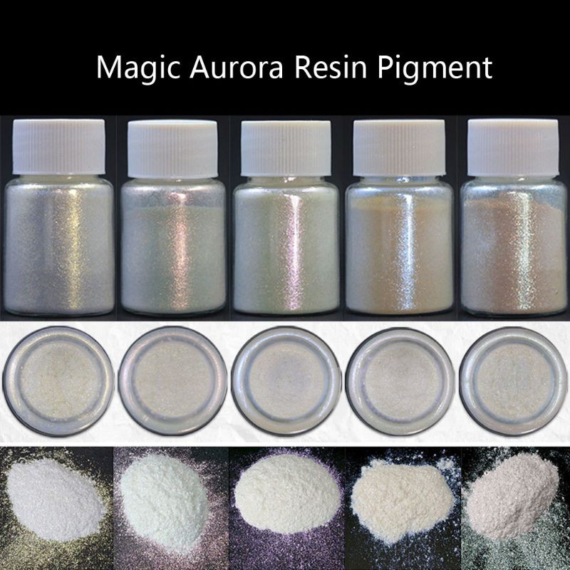 Set 6 lọ màu ánh cực quang ngọc trai sáng bóng nhuộm đồ trang sức nhựa resin