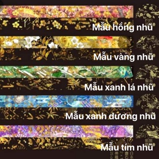 Băng dính trang trí Washitape nhũ siêu siêu xinh và lấp lánh 🐻✨✨✨