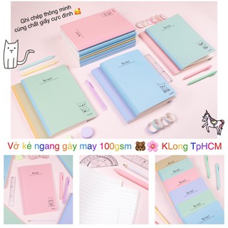 KLONG - Vở, Sổ tay in Dòng kẻ ngang LINED Gáy may dán 80/120/200 trang 🌸 MS: 840, 841, 842, 825, 826, 827, 800, 801, 802