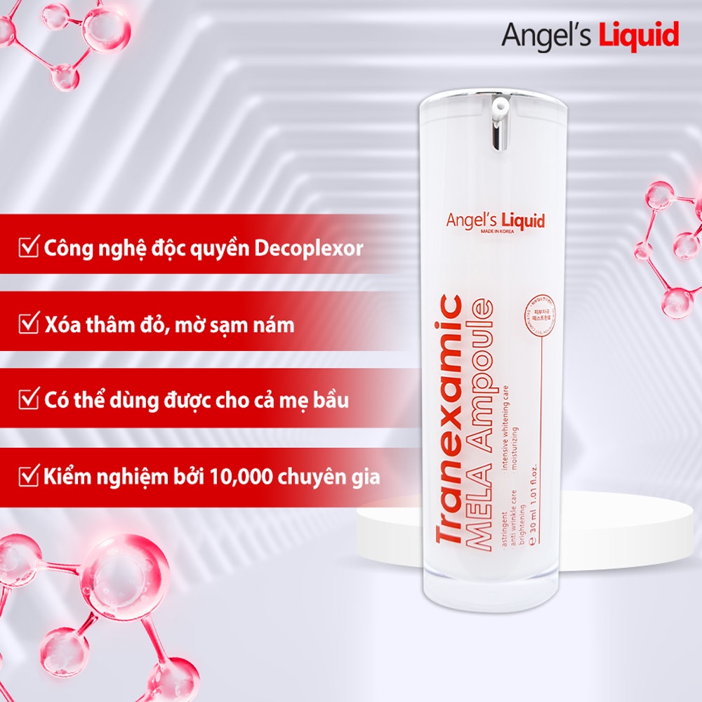 Ảnh Siêu Tinh Chất Xoá Thâm Đỏ Mờ Sạm Nám Angel's Liquid Tranexamic Mela Ampoule 30ml 3