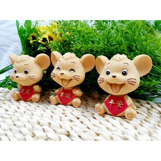 Tượng Chuột May Mắn Siêu Dễ Thương( Hình Thật - Video Thật )
