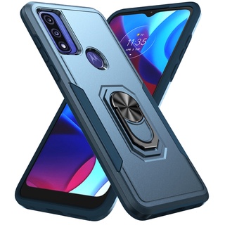 Ốp Điện Thoại Cứng Viền TPU Dẻo Kèm Giá Đỡ Nhẫn Chống Rơi / Sốc Cho Motorola Moto G Pure / Power / G Play 2023