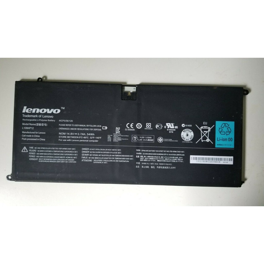 Pin laptop Lenovo Yoga 13 U300 U300S MÃ L10M4P12 LOẠI TỐT | Shopee Việt Nam