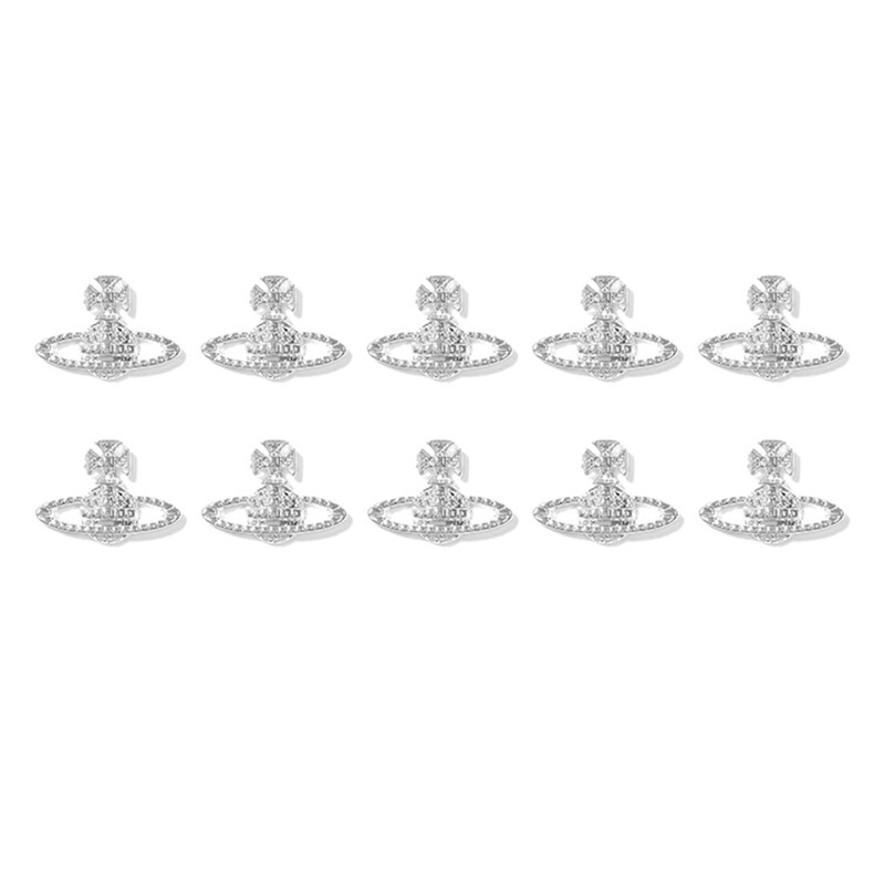 ⚝⚝Richh Set 10 Phụ Kiện Trang Trí Móng Tay Nghệ Thuật Hình Thánh Giá Phong Cách Gothic Charms