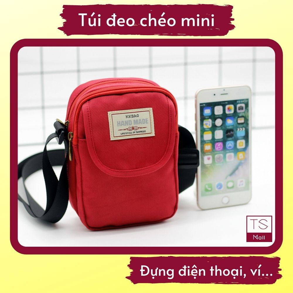 Tui eo cheo mini Unisex KKBAG Hand Made th i trang ng i n tho i bop vi ph ki n ca nhan
