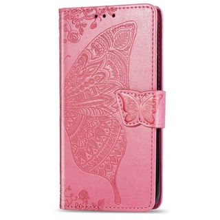 Case vivo 1901 1902 1903 1904 1906 y11 y12 y15 y17 Vỏ da sáng tạo hình con bướm sang trọng Ví chống sốc lật có dây buộc di động
