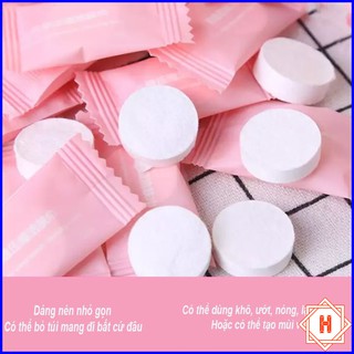 Gói 50 Khăn Giấy Nén Dạng Viên Kẹo Tiện Lợi { H }