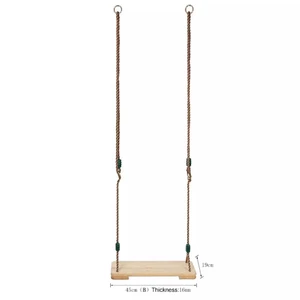 Ghế Xích Đu Bằng Gỗ 150Kg, Ghế Có Thể Điều Chỉnh Dây Cho Trẻ Em Người Lớn Trò Chơi Ngoài Trời