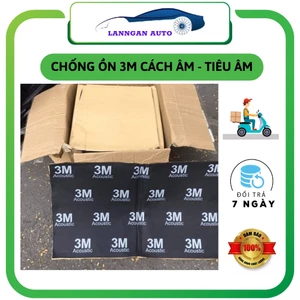 Tấm chống ồn ô tô 3M Acoutis 3 lớp màu đen siêu cách âm. Tấm cách âm 3M 80x46 cm. Hàng nhập khẩu