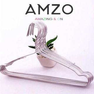 AMZO_BỊCH 10 MÓC NHÔM CỔ TRÒN TREO QUẦN ÁO NGƯỜI LỚN SIÊU TIỆN ÍCH DÀI 42CM