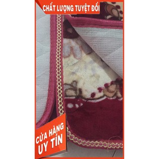 Đệm trải ghế hoa bông hồng 3D, thảm nỉ nhung hình hoa chống trượt kích thước 1m7x50cm - bmbedding
