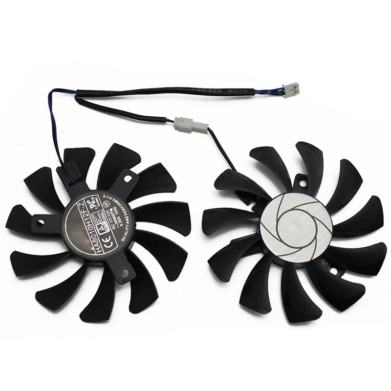 Quạt làm mát GPU HA8010H12F-Z 75MM 2Pin GTX1050Ti cho MSI Geforce GTX 1050Ti GTX-1050-Ti-4GT-OC (1 Cái)