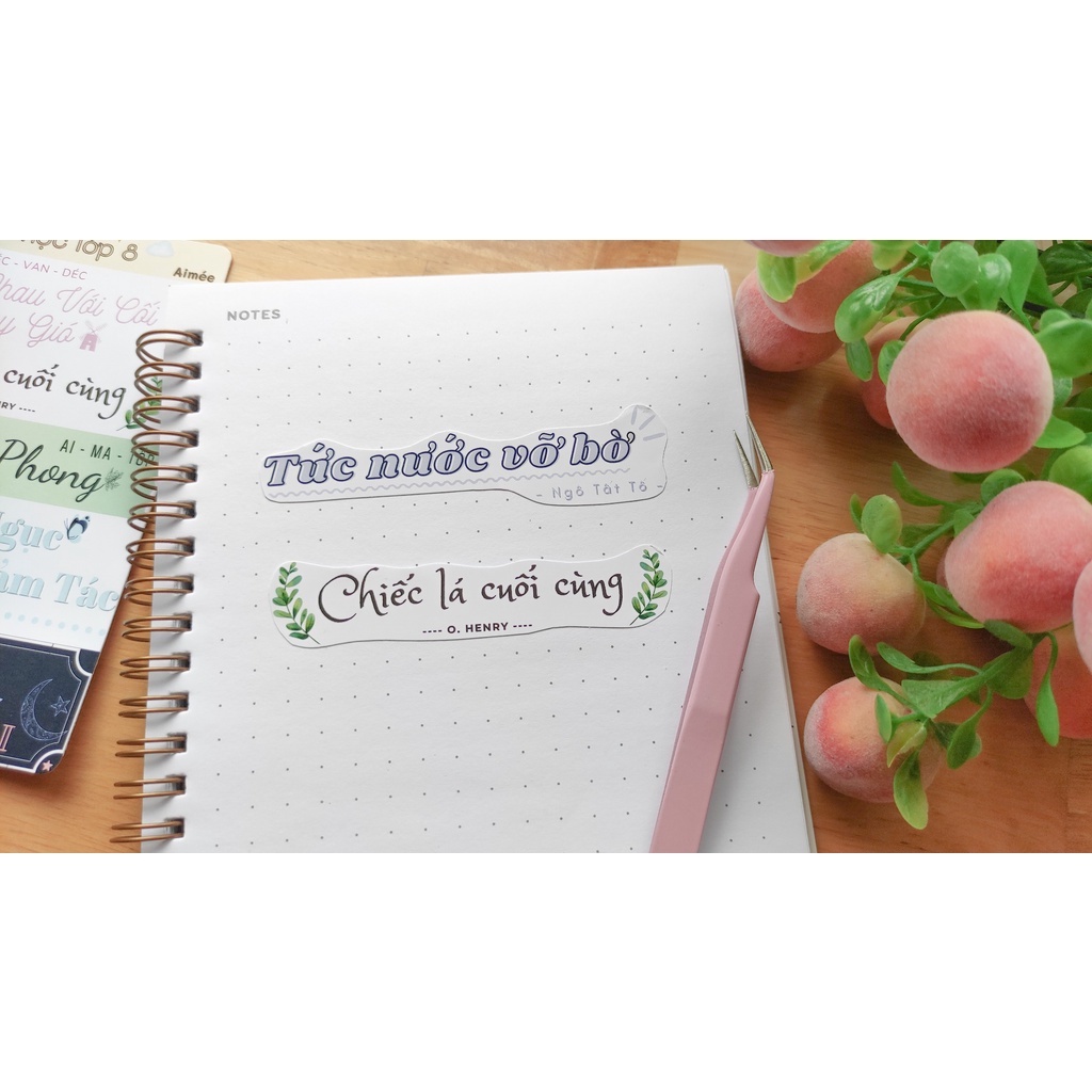 CŨ - Sticker ngữ văn 8, tiêu đề văn học 8 | AIMÉE | Shopee Việt Nam