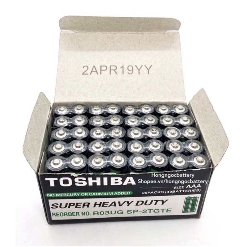 Hộp pin AAA 1,5V R03UG Toshiba dùng cho remote | Shopee Việt Nam