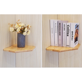 kệ gỗ góc tường đựng để treo đồ lưu niệm tượng cây cảnh mini  decor trang trí không khoan tường