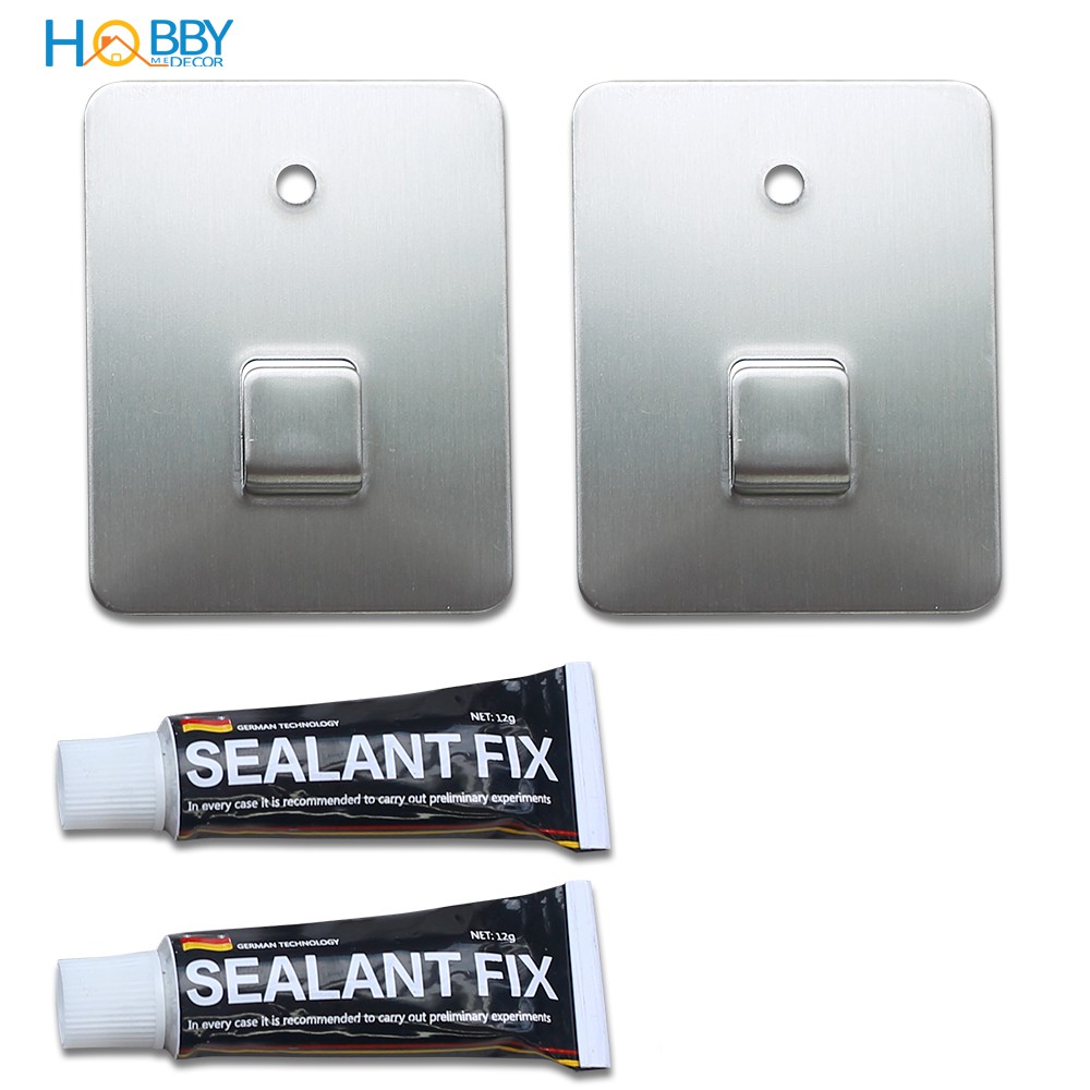 Miếng dán Inox 304 cho các loại kệ rổ kèm keo HOBBY Home Decor PASS