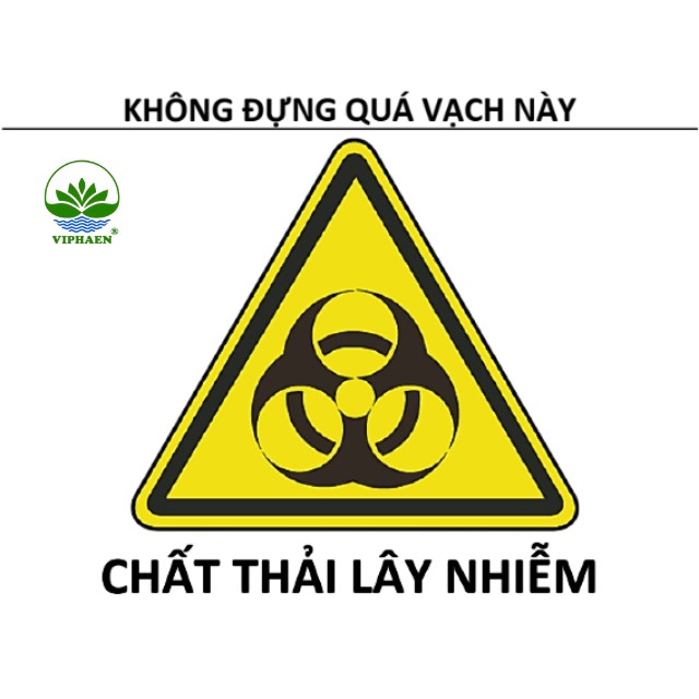 Nhãn phân loại rác theo quy định, biểu tượng cảnh báo, logo phân loại ...