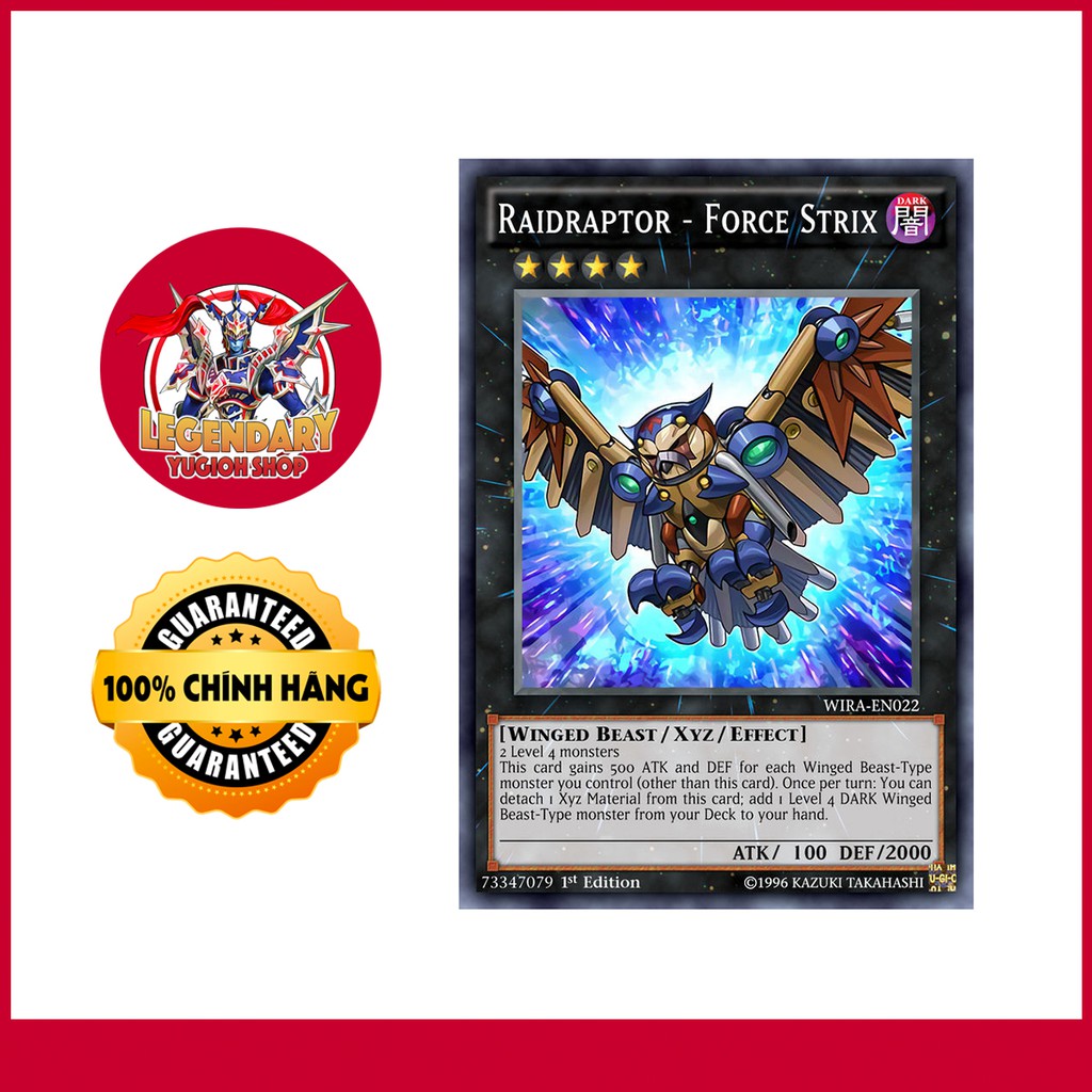 [Thẻ Bài Yugioh Chính Hãng] Raidraptor - Force Strix | Shopee Việt Nam