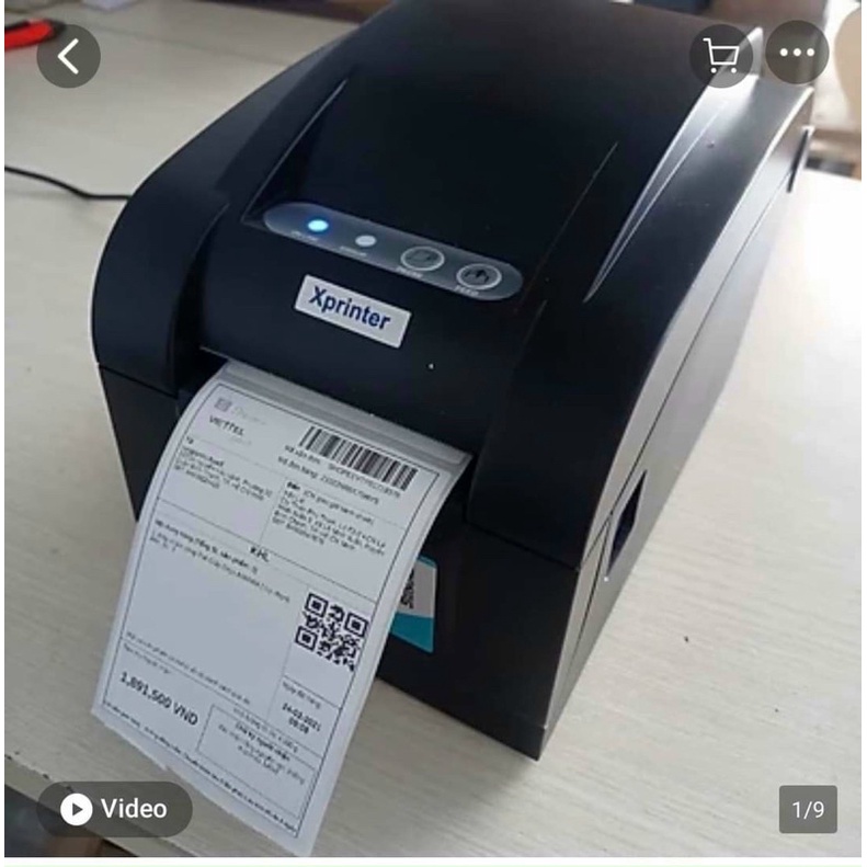 Máy In đơn Hàng Tmdt In Mã Vạch In Tem Xprinter Xp 350b Hàng Nhập Khẩu Bảo Hành 12 Tháng 5138