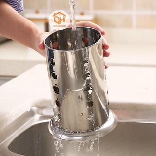 Ống Đựng Muỗng Đũa Inox, Ống Đũa Inox Tròn Cam Homeware