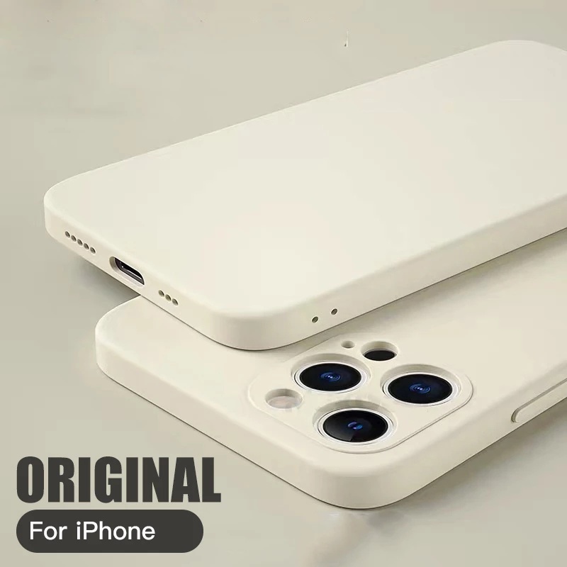 Ốp điện thoại dẻo khung vuông cho iPhone 13 12 Pro Max Mini 2021 4G 5G 2021