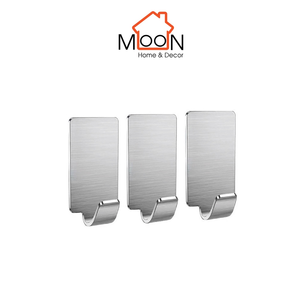 Combo 5 Móc Dán Tường Inox 304 Siêu Dính - Móc Treo Đồ Dùng Thông Minh ...