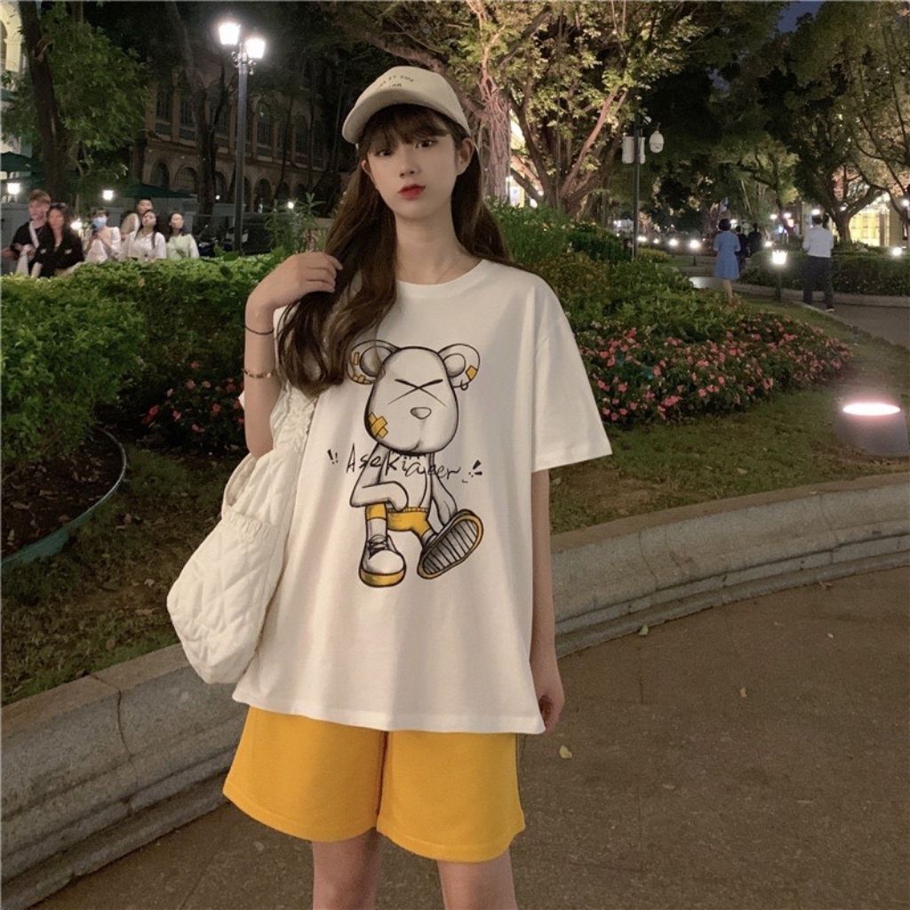 Đồ bộ quần đùi bigsize đồ bộ đồ mặc nhà nữ đẹp dễ thương mùa hè đi chơi ngủ trung niên thun co giãn ESHOP AD14