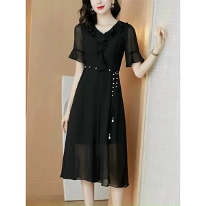 Đầm voan chiffon 2 lớp Thời Trang siêu xinh , tôn dáng sành điệu cho các quý cô quý chị em HIYU STORE