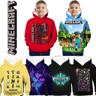 Hoạt Hình Trò Chơi Minecraft Sandbox Game In Hình Trẻ Em Áo Khoác Trẻ Em Áo Chui Đầu Áo Bé Trai Thời Trang Thu Đông Quần Áo