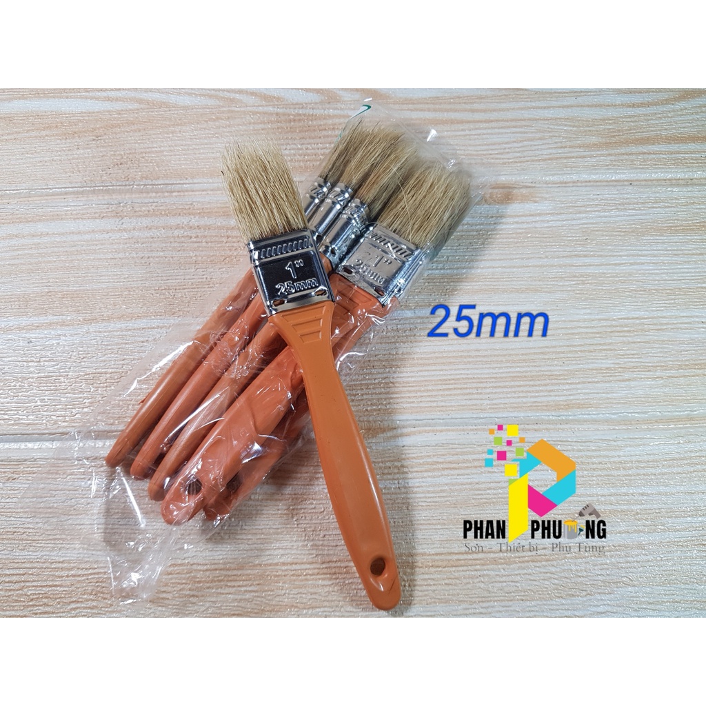 CỌ SƠN, CỌ CÁN NHỰA 25mm CHẤT LƯỢNG