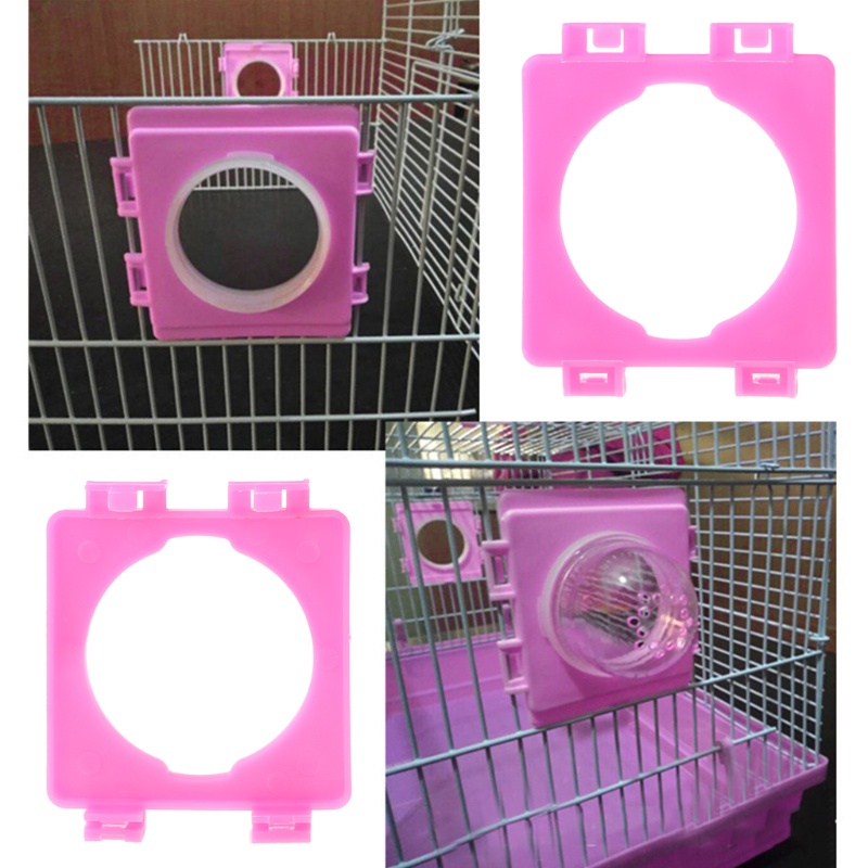 Cửa chui gắn lồng, cửa chui kèm vòng co, đồ chơi cho hamster