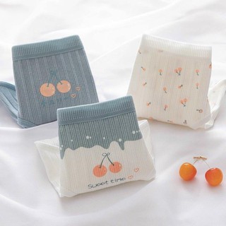 Quần Cotton Tăm Hoạ Tiết Quả Cherry Cực Rễ Thương,