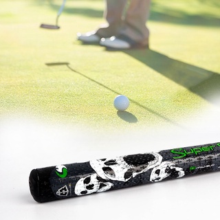 2.0 Skull Print Golf Super Stroke Putter Club Grip Ultra Slim Mid for Outside Playing