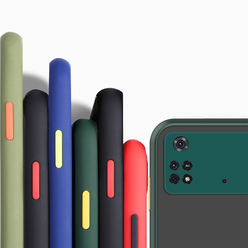 Mờ / matte Ốp Điện Thoại Cứng Mặt Nhám Chống Sốc Cho xiaomi poco m4 pro 4g poco x4 5g x3 nfc f5 x4 gt f3 m3 c40
