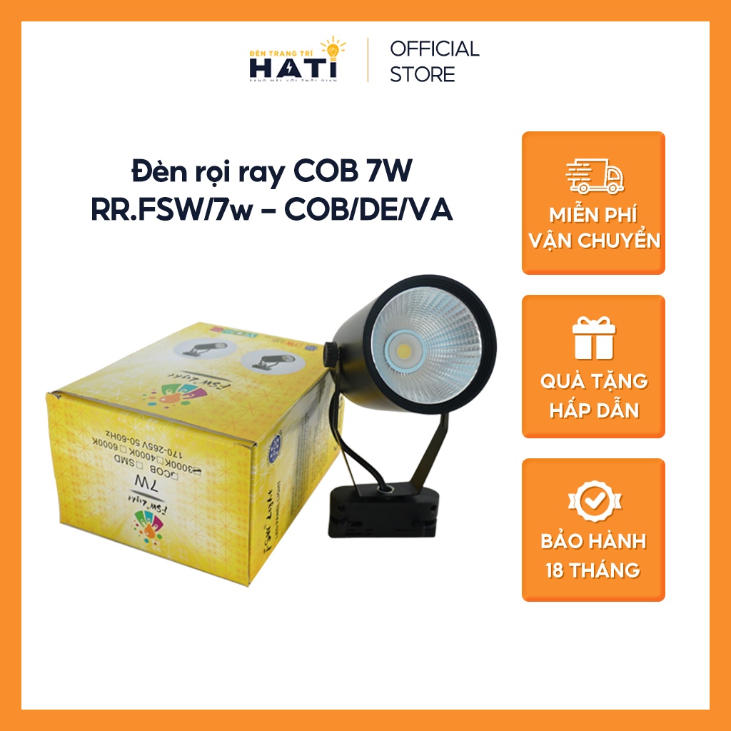 Đèn Rọi Ray, Đèn LED COB 7w - RR.FSW/7w-COB/DE/VA Siêu Sáng Trang Trí ...